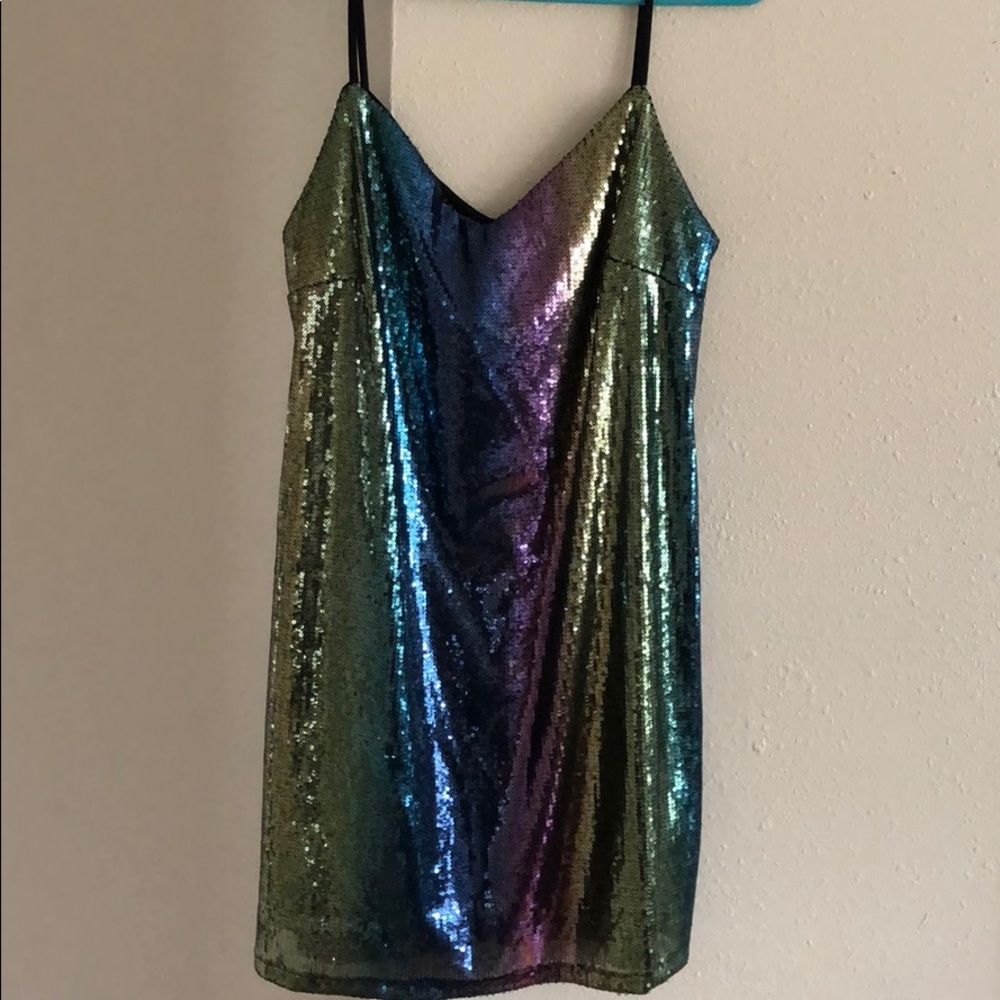 Iridescent Mini dress